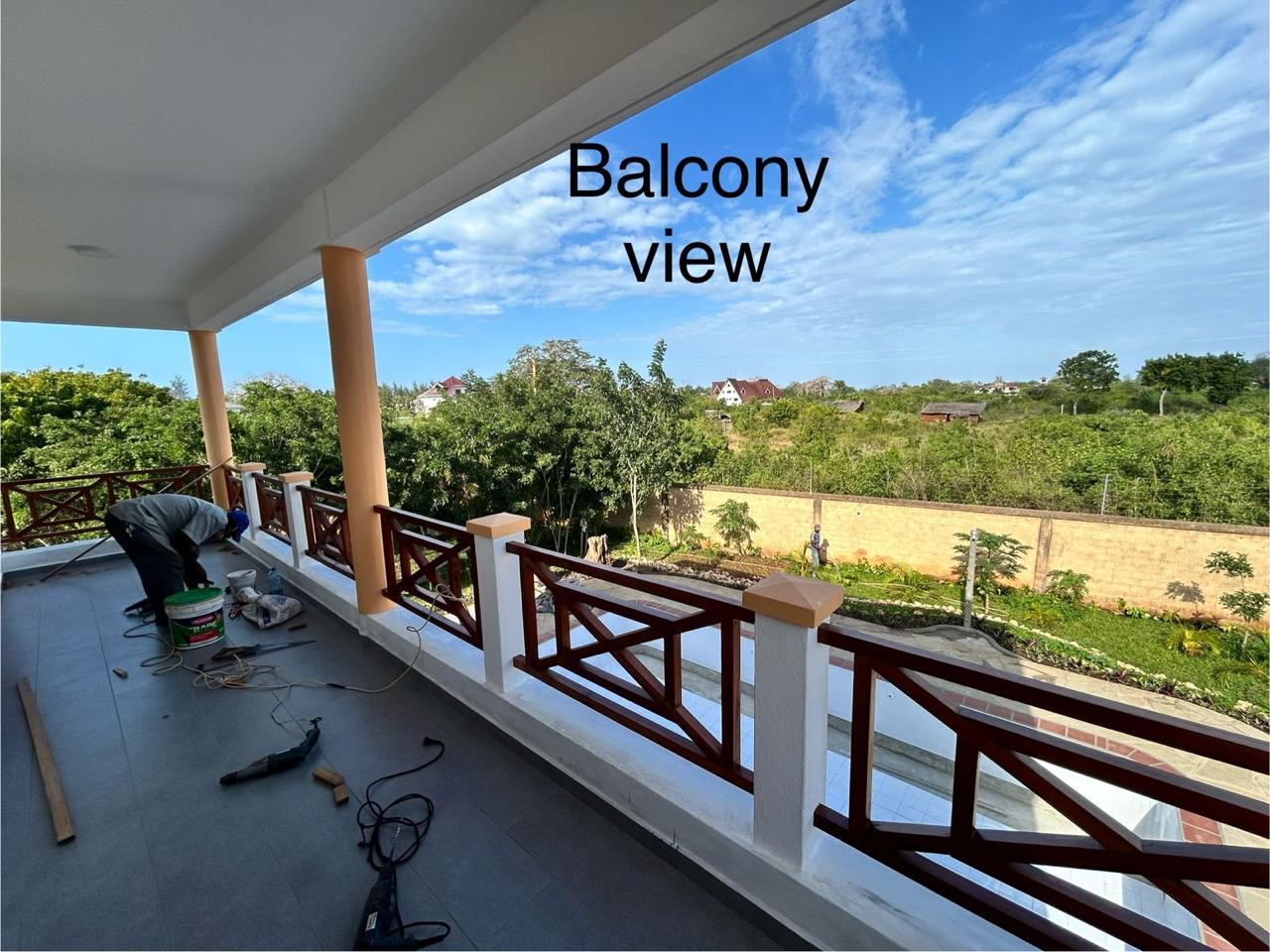 Blick vom Balkon