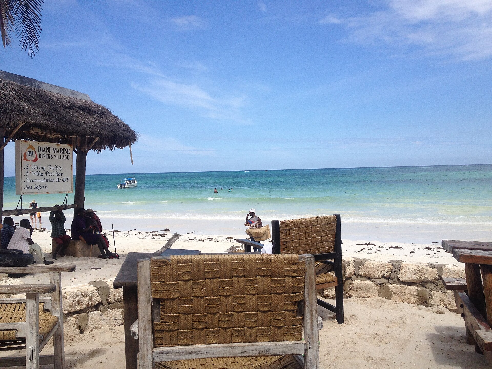 Diani Beach overlooking the Indian Ocean, Kenya