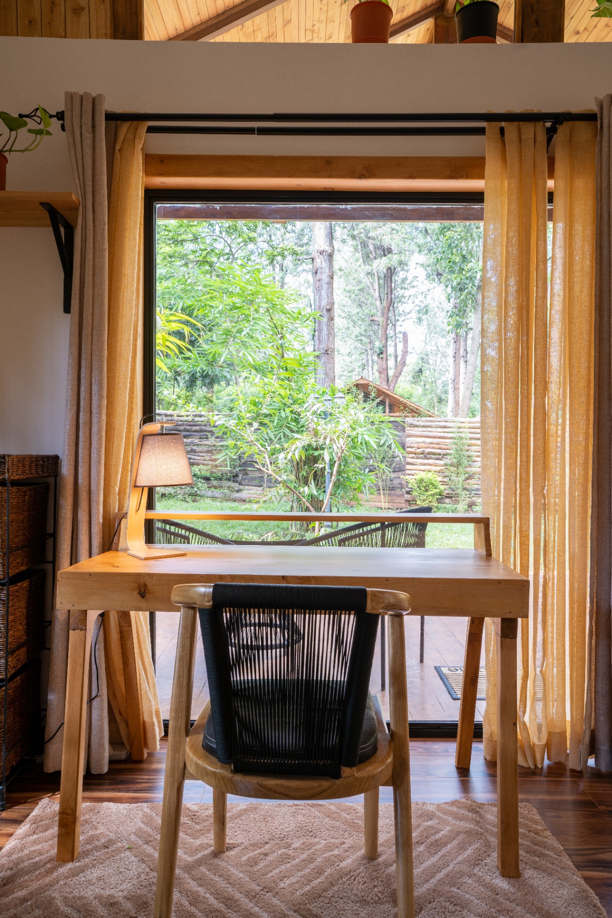 Jungle Oasis — desk nook facing the garden